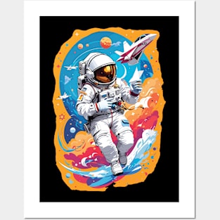 space man Posters and Art